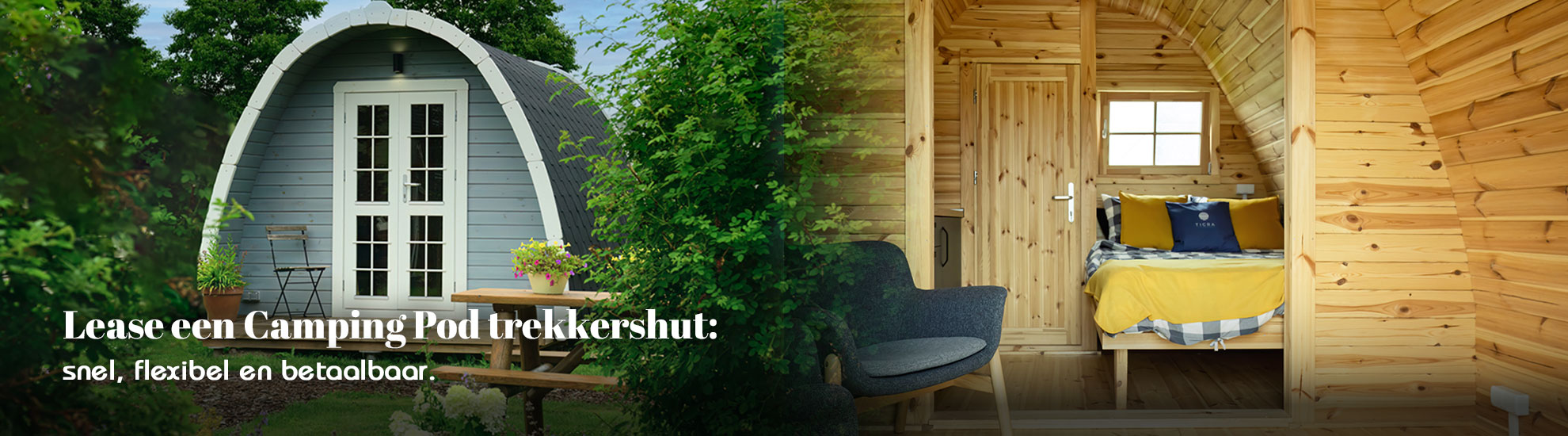 Lease een Camping Pod trekkershut: snel, flexibel en betaalbaar